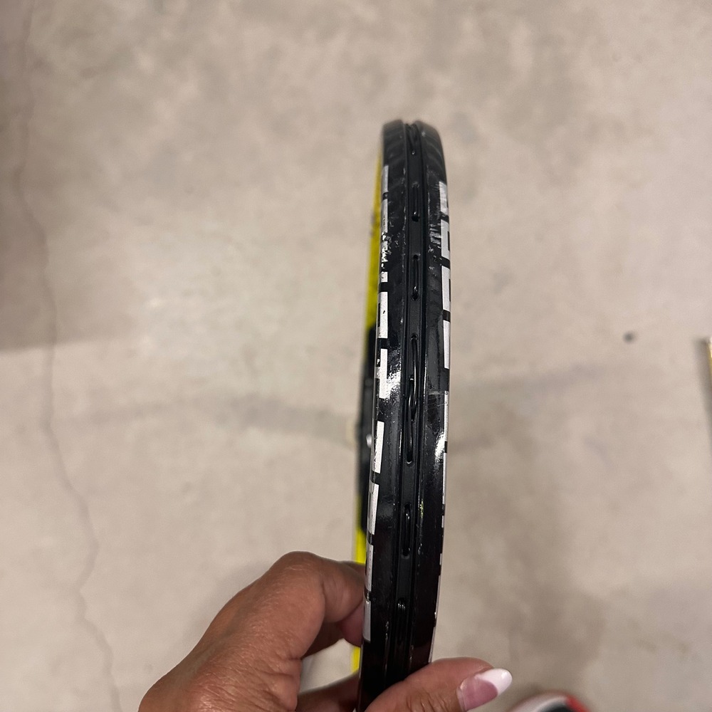 Wilson Court Zone Tennis Racquet Power Bridge Technology Yellow Black Grip 4 3/8 - Picture 8 of 14